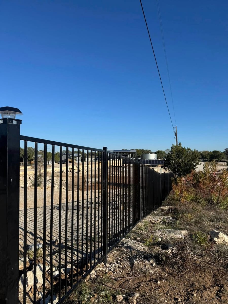 5' Ornamental Iron Fence in Spicewood