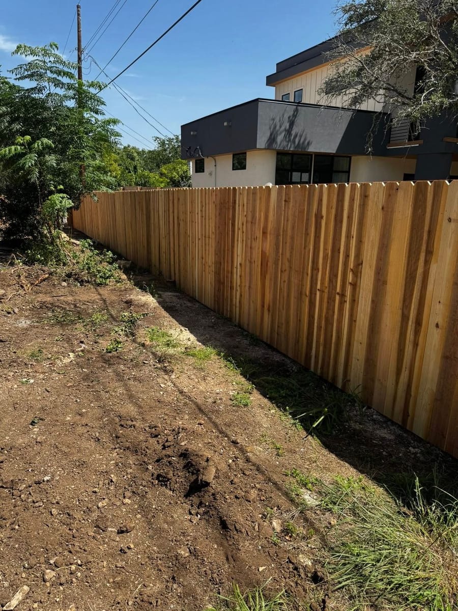 6' Side-by-Side Cedar Fence in Westlake